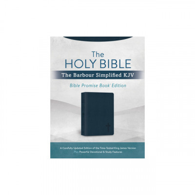 The Holy Bible: The Barbour Simplified KJV Bible Promise Book Edition [Navy Cross]: A Carefully Updated Edition of the Time-Tested King James Version foto