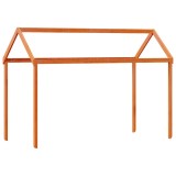 Cumpara ieftin Acoperis pat de copii, maro, 217x85,5x154 cm, lemn masiv pin