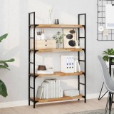 VidaXL Rafturi suspendate 2 buc. 80x20x4 cm lemn masiv acacia netratat