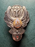 Insigna parasutist militar Romania 1977 1989 clasa 2