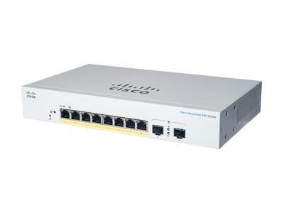 Cisco CBS220-8P-E-2G-EU Smart 8-port GE, PoE+ 65W, Ext PS, 2x1G SFP foto