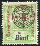 1919 , Mi 22 II , Emisiunea Oradea , Timbru de binefacere tip TURUL - MH, Nestampilat