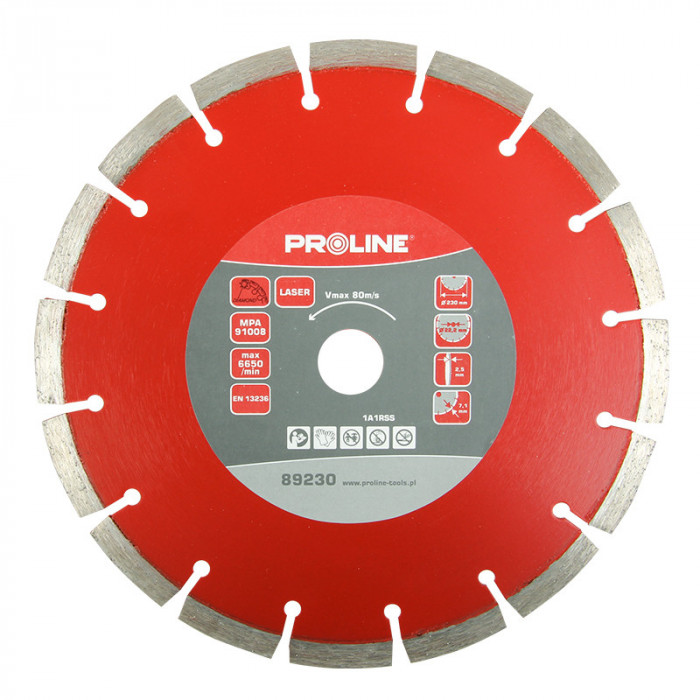 DISC DIAMANTAT SEGMENTAT LASER UNIVERSAL 300MM / 25.4MM