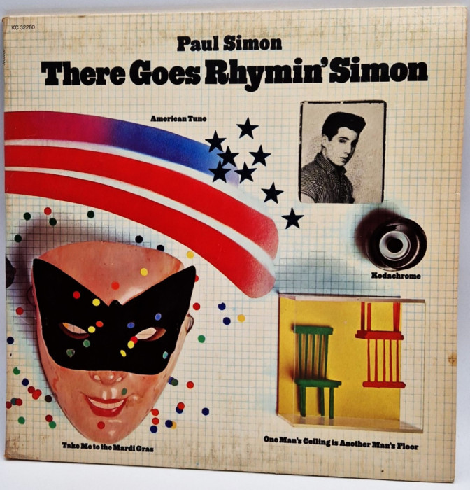 lp Paul Simon &lrm;&ndash; There Goes Rhymin&#039; Simon 1973 VG+ / VG+ Columbia SUA