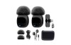 Microfon lavalier wireless, Ecran HD LED, Reincarcabil, Reducere zgomot, Negru,