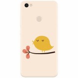 Husa silicon pentru Xiaomi Redmi Note 5A, Flat Minimal Cute Bird Illustration