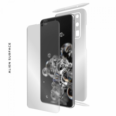 Folie Alien Surface HD, Samsung GALAXY S20 Ultra fata, spate, laterale + Alien Fiber Cadou foto