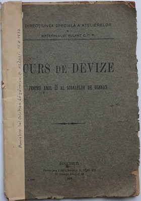 &amp;bdquo;Curs de Devize&amp;rdquo; , 1924, București foto