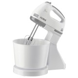 Mixer cu bol Floria ZLN-7577 ALB, 7 viteze, Bol plastic 2 Litri, Putere 150W, ALB