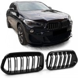 Grilaj de performanta sport cu dublu fante lucios, potrivit pentru BMW X2 F39 din 18 Performance AutoTuning