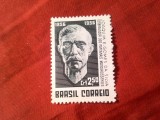 Serie 1 valoare Brazilia 1956 - Personalitati - 100 Ani J.E.Gomes da Silva