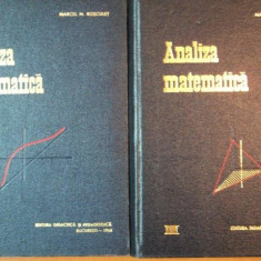 ANALIZA MATEMATICA de MARCEL N. ROSCULET VOL.I-II