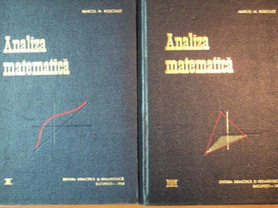 ANALIZA MATEMATICA de MARCEL N. ROSCULET VOL.I-II foto