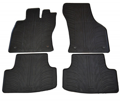 Set covorase auto din cauciuc Vw Golf 7 Sportsvan 2014-, Audi A3 Sportback 2013-, A3 sedan 2013-, Negru, Gledring, 4 buc. foto