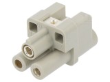 Conector HARTING HDC 3 pini 40A 400V Insert contact mamă 09120022751