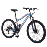 Bicicleta Mountain Bike 26&quot;, cadru otel, 21 viteze, schimbator Shimano, suspensii pe furca, frana disc, PHOENIX