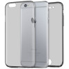 Husa Full TPU 360&deg; fata + spate pentru iPhone 6 Plus / 6S Plus, Gri Transparent