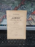 Statutele Băncei populare cooperative Lumina, com. Risipiți, azi Unirea, jud. Dolj, T&acirc;rgu Jiu 1904, 196, Alta editura