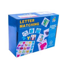 Joc educativ de asociere, litere, multicolor