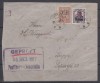 ROMANIA 1917/1918 TIMBRE DE AJUTOR EROARE SUPRATIPAR M.V.I.R.IN CHENAR /PLIC, Stampilat