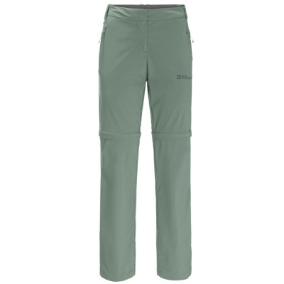 Pantaloni Jack Wolfskin Glastal Zip Off Pants W 1508151-4151 verde foto
