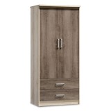 Cumpara ieftin Dulap Olympus Cu 2 Uși Și Sertare Culoare Castillo-Toro 81x57x183 cm