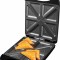 Sandwich maker XXL ECG S 4232 Family Black, 1200 W, 8 sandvisuri triunghiulare