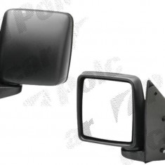 Oglinda exterioara Opel Corsa C 07.2000-10.2010 partea stanga View Max crom convex carcasa neagra reglare manuala prin cablu fara incalzire