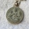 argint MEDALION MASIV BUDDHA din teracota VECHI manopera EXCEPTIONALA splendid UNIC de colectie