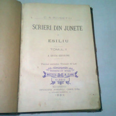 SCRIERI DIN JUNETE SI ESILIU - C.A. ROSETTI TOMUL II