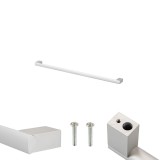 Maner Porta Leziter 448 mm Aluminiu Argintiu cu suruburi