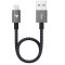 Cablu Rampow Lightning, cablu scurt de incarcare iPhone, 20 cm - RESIGILAT