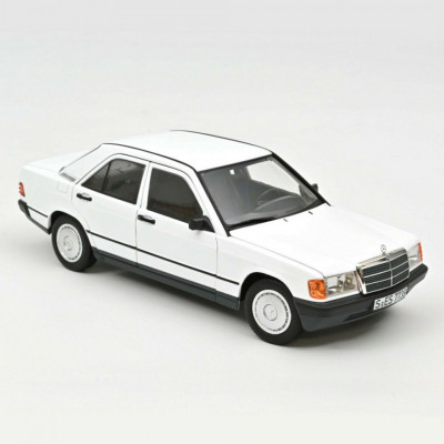 Macheta auto Mercedes-Benz 190 E 1984 alb, 1:18 Norev foto