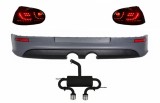 Prelungire Bara Spate cu Sistem de evacuare si Stopuri LED VW Golf 5 V (2003-2007) R32 Look Performance AutoTuning, KITT