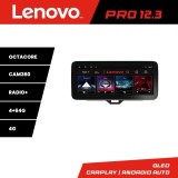 Navigatie Toyota Yaris 2020- Lenovo PRO 4+64 12.3 inch qled android 4G DSP gps internet kit-yaris2020
