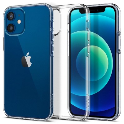 Husa TPU Spigen Liquid Crystal pentru Apple iPhone 12 mini, Transparenta ACS01740 foto