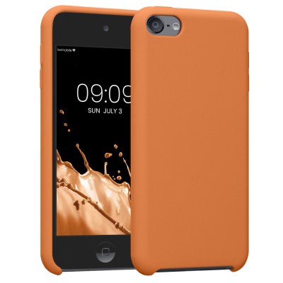 Husa Kwmobile pentru Apple iPod Touch 7th/iPod Touch 6th, Portocaliu, Silicon, KWM000010QD063C foto