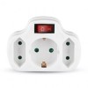 ADAPTOR 3 PRIZE CU INTRERUPATOR 3X16A MAX 3500W, V-TAC