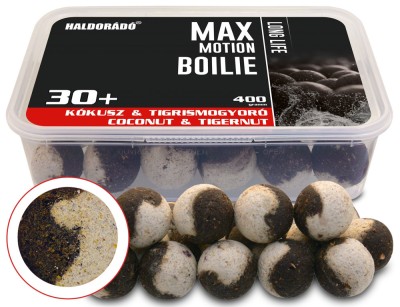 Haldorado - Boilies-uri Max Motion Boilie Long Life 30+, 400g, 30mm - Cocos + Alune tigrate foto
