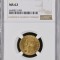 Moneda AUR 20 lei 1890, Carol I, MS62, certificata si gradata de NGC