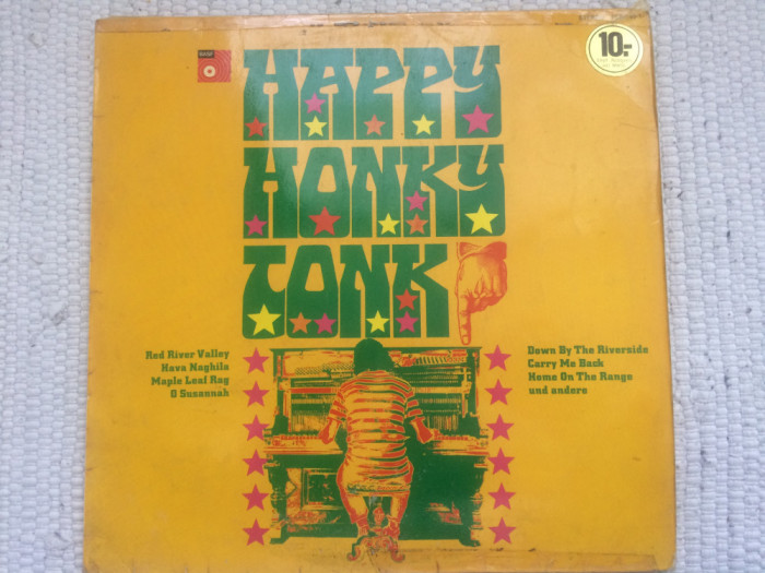 Happy Honky Tonk disc vinyl lp muzica ragtime pop jazz BASF records germany VG