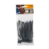 Coliere de plastic 100x2,5mm , fasete 100 buc. culoare negru Kft Auto, AutoLux