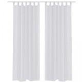 Cumpara ieftin Perdea transparentă Alb 140 x 245 cm 2 buc, vidaXL