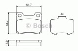 Set placute frana,frana disc MERCEDES C-CLASS (W202) (1993 - 2000) BOSCH 0 986 466 871