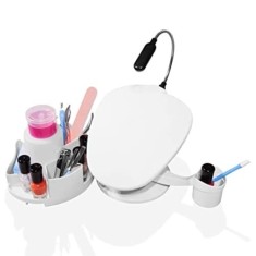 Set suport de sprijin pentru maini, FOXMAG24, capac sanitar, lumina led flexibila, 5 piese