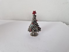 Miniatura Brad de Craciun - din Argint -Piesa de Colectie