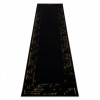 Modern GLOSS covor, traversa 408C 86 Cadru stilat, glamour, art deco negru / aur, 70x200 cm