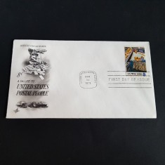 Plic Prima Zi 1973 .Omagiu Poștașilor Americani, Vintage Colectibil! foto