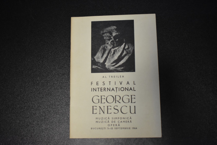 program Al treilea festival international George Enescu 1964