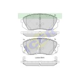 Set placute frana punte fata Hyundai I40, I40 Cw, Ix35 08.20, IX55, 20, Tucson, 20; Kia Carens 3 20, Sportage 20, Sportage 20, Sportage IV, , 20,